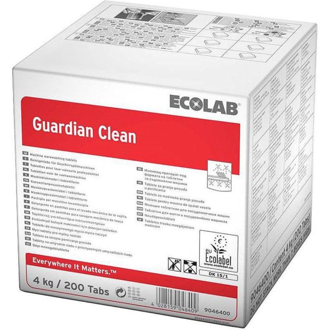 ECOLAB GUARDIAN CLEAN DISHWASHER TABLETS Premium Food Packaging