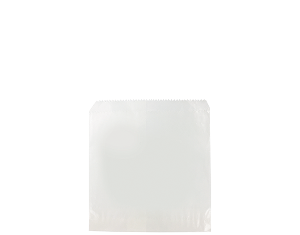 1/2 FLAT GLASSINE WHITE PAPER BAG 11X16CM – Premium Food Packaging ...