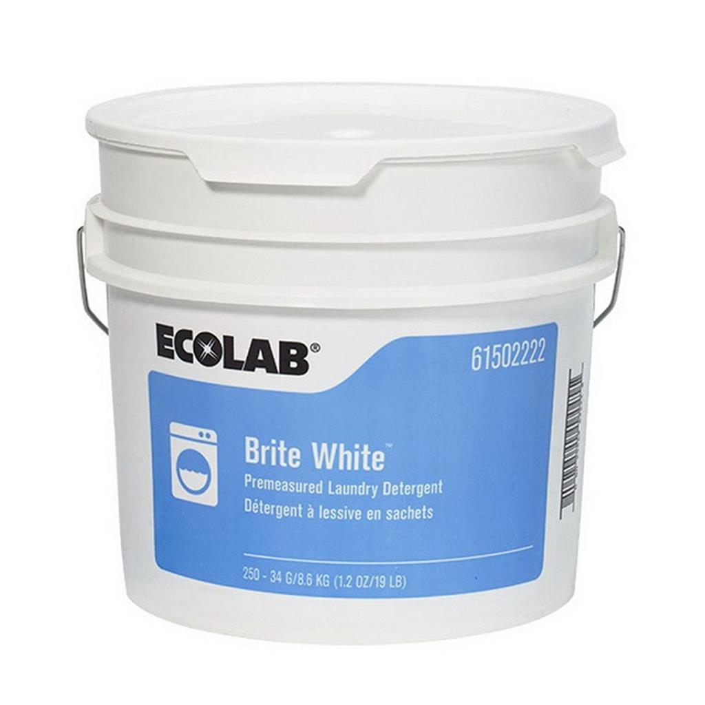 ECOLAB BRITE WHITE LAUNDRY NP SACHETS 250X34G Premium Food Packaging